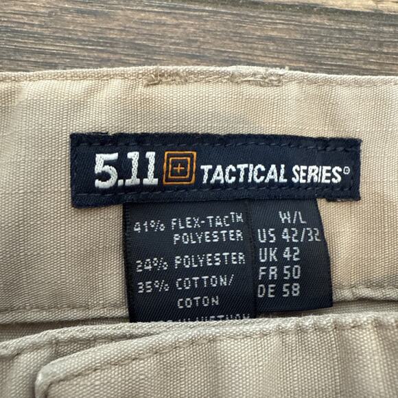 511 Tactical Pants Mens 42x30 Military Tan Taclite Pro Ripstop Cargo 74369 - Picture 5 of 9